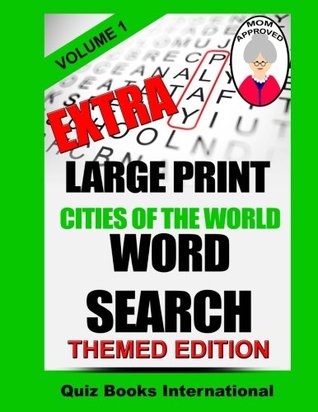 Download Extra Large Print Word Search Cities Of The World Volume 1 - Mark Edwards | PDF