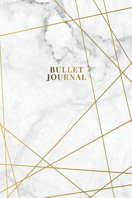Read Online Bullet Journal: Marble   Gold Trendy Journal 120-Page 1/4 Inch Dot Grid Notebook 6 X 9 Marble & Gold Perfect Bound Softcover -  | PDF