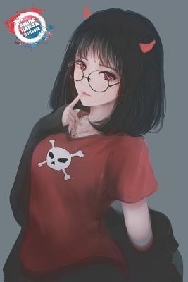 Read Anime Manga Notebook: Beautiful and Cute Anime Sexy Devil Girl with Glasses Red Shirt Cover - Lined Paper for Journal Diary Planner and Notes - Inkway Star file in ePub