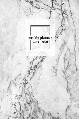 Full Download Weekly Planner 2019 - 2020: 2-Year Notebook Calendar, 24-Month Organizer Colorful Journal Softcover Note Book Notes, Stylish Marble Texture Cover Design -  | ePub