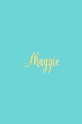 Download Maggie: Personalized Name Turquoise Matte Soft Cover Notebook Journal to Write In. 120 Blank Lined Pages -  | PDF