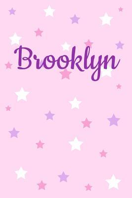 Read Online Brooklyn: First Name Personalized Notebook College Ruled Journal. Pastel Pink Writing Diary with Stars Pattern for Girls and Women - Namester Publishing | ePub