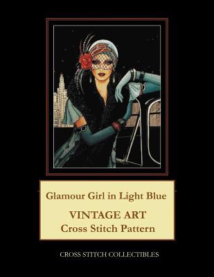 Download Glamour Girl in Light Blue: Vintage Art Cross Stitch Pattern - Kathleen George file in PDF