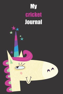 Download My cricket Journal: With A Cute Unicorn, Blank Lined Notebook Journal Gift Idea With Black Background Cover -  file in ePub