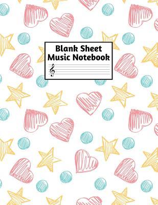 Read Online Blank Sheet Music Notebook: Easy Blank Staff Manuscript Book Large 8.5 X 11 Inches Musician Paper Wide 12 Staves Per Page for Piano, Flute, Violin, Guitar, Trumpet, Drums, Cello, Ukelele and other Musical Instruments - Code: A4 7365 - Emilee Sanders | ePub