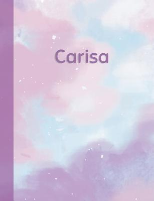 Read Carisa: Personalized Composition Notebook - College Ruled (Lined) Exercise Book for School Notes, Assignments, Homework, Essay Writing. Pink Blue Purple Cover Art - Cloud Marble with Name -  file in ePub